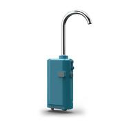 Akozon Pompe à Oxygène de Pêche Intelligente Portable avec Pompe à Capteur Mains Libres à Induction pour la Pêche en Plein Air, Oxygénation du Seau et Transfert Facile (Blue)