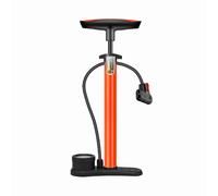 Akozon Pompe à Vélo Portable 160 Psi, Gonfleur Haute Pression pour Vélos, Voitures, Motos avec Buse de 3 Pouces, Pompe à Pneu en Acier Inoxydable pour Balles, Jouets, à Main Compacte avec Manomètre