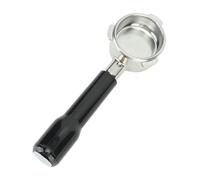 Akozon Porte-filtre sans Fond de 54 Mm pour la Série 8 - sans Acier avec Conception à 3 Oreilles pour une Extraction Améliorée du café et un Nettoyage Facile (BLACK)
