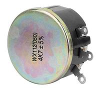 Akozon Potentiomètre à tour unique WX112 4,7 K, puissance 5 W, tension et courant réglables, résistance stabilisateur de tension