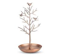 Akozon Présentoir à Bijoux en Laiton Antique, Présentoir pour Colliers et Bracelets, Spectacles de Rangement de Bijoux (bronze antique)