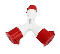 Akozon Prise Industrielle en Forme de Y IP44, Connecteur de Prise Industrielle, d'aviation de Site, 5 Broches 3PNE 380-415V 32A