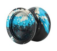 Akozon Professional Non Répondu en Alliage de Yoyo Ball pour Les Enfants - Poids équilibré et Rotation Stable, Idéale pour Les Joueurs Avancés, Conception élégante, Comprend des Accessoires