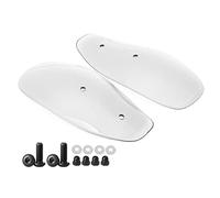 Akozon Protège-Mains Universels pour Moto - Déflecteurs de Vent pour Protéger Les Mains du Froid Contre Les Débris, Protection ABS Légère pour Un Confort de Conduite amélioré. (Transparent)