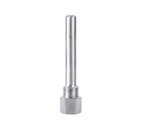 Akozon Puits Thermométriques 1/2" NPT Filet de Raccordement en Acier Inoxydable pour Capteurs de Température