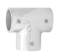 Akozon Raccord de Tuyau à 3 Voies en Acier Inoxydable 316, Tuyau côTé Droit en T à 90 Degrés - Connecteur de moulé de 25 Mm 1 Pouce, Catégorie Industrielle et Scientifique