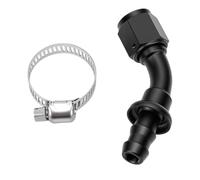 Akozon Raccord de Verrouillage à Pression à 45° pour Voitures 6AN | Alliage D'aluminium, pour Conduites de Liquide de Refroidissement, Huile, Carburant, Eau, Gaz, avec Colliers de Serrage