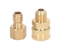 Akozon Raccord Laiton Haute Pression M18x1,5mm 5000PSI, Connecteur Rapide | brass construction, M18x1.5mm thread compatibility, for hose pump spray pipe, -proof quick connect design
