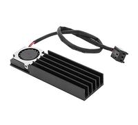 Akozon Radiateur SSD avec Ventilateur - Dissipateur Thermique M.2 2280 Efficace avec Conduit d'air de Refroidissement pour des Performances Thermiques Améliorées