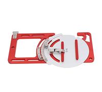 Akozon Rail de Guidage carré Réglable 0-60 Degrés en Alliage D'aluminium Rouge pour Scie électrique avec Boucle de sécurité en Acier Inoxydable pour Scie Circulaire à Bois