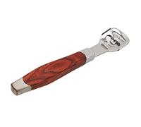 Akozon Rasoir de callosité en Acier Inoxydable avec Poignée en Bois et 10 Lames de Remplacement - Fichier de Pied Ergonomique pour l'élimination Efficace des Cals et les Soins de la Peau Morte