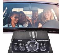 Akozon Récepteur de Musique Stéréo de Voiture HiFi Compact DC12V avec FM, MP3 et Amplificateur de Puissance télécommandé pour Disque U, Carte SD et Entrée AUX (AK170)