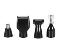 Akozon Rechargeable 4-en-1 Electric Ear Nez Nez Barbe Earbe Hair Trimmer Set for Men - USB Charge, étanche et Opération Silencieuse