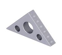Akozon Règle Triangulaire avec échelle - Outil de Mesure du Bois en Alliage d'aluminium Mesure de la Hauteur et de l'angle