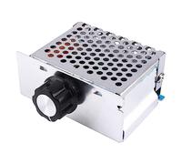 Akozon Régulateur de Tension de Contrôle de Vitesse SCR Haute Puissance 4000 W AC 220 V pour Fours électriques, Moteurs et Radiateurs
