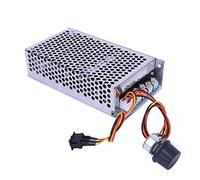 Akozon Régulateur de Vitesse de Moteur à Courant Continu, 10-50V 100A 5000W Contrôleur de Vitesse de Moteur Réversible avec Forward Brake Reverse Switch