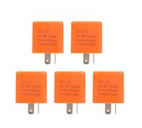 Akozon Relais clignotant 5pcs 12V 2 broches de moto clignotant réglable LED clignotants