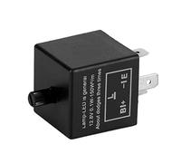 Akozon Relais de Clignotant de Lumière LED à 3 Broches à 3 Broches pour Indicateur de Signal de Virage - Correction des Avertissements de Clignotement et de Tableau de Bord Rapide