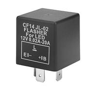 Akozon Relais de flash CF14 JL-02 3 broches LED clignotant pour clignotant Hyper Flash Fix 12 V