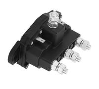 Akozon Relais de Solénoïde D'inversion 12V, 6 Bornes Service Continu | Moteur de Treuil, Chasse-neige, Épandeur, Guindeau, Compatibilité du Moteur, Goujons 5,16in-24, Bornes à Lame 1,4in