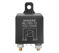 Akozon Relais WM686 100A Normal Ouvert Heavy Duty Relais de Démarreur pour Batterie de Contrôle ON/OFF RL/180 DC 12V