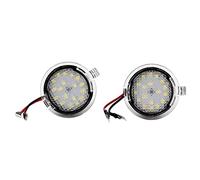 Akozon Reminnbor 2pcs LED Sous la Lampe de LumièRe de la Flaque de RéTroviseur LatéRal Adapté pour L'ExpéDition 2007-2017