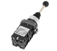 Akozon Remplacement de Commutateur de Contrôleur de Joystick à 4 Positions Noir, Conception à Ressort de Rappel, Longue Durée de Vie, Construction en Plastique et en Métal de