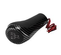 Akozon Remplacement du Pommeau de Levier de Vitesse en Carbone 1 3 5 6 7 Série X1 X3 Z4 Z5 M3 - Pommeau 5 Vitesses avec Intérieur Automatique Léger