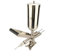 Akozon Remplisseuse de Beignets Manuelle de 4,5 L - sans Injecteur de Gelée et de Crème en Acier pour Beignets, Churros et Pâtisseries