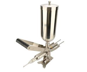 Akozon Remplisseuse de Beignets Manuelle de 4,5 L - sans Injecteur de Gelée et de Crème en Acier pour Beignets, Churros et Pâtisseries