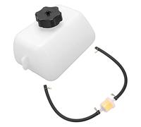 Akozon Réservoir D'essence à Essence, 1L Plastique Imperméable Réservoir D'essence avec Tuyau Filtre à Carburant pour 2 Temps Mini Moto ATV