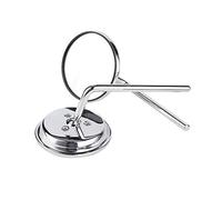 Akozon Rétroviseurs de Moto Ronds Réfléchissants Vintage-rétroviseurs Latéraux Modifiés Noirs pour Moto et Scooter (SILVER)