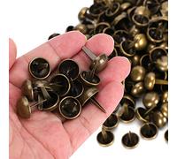 Akozon Rivets de Fond pour l'artisanat du Cuir, 200 Pièces, Têtes de Clous de 15mm, Accessoires Artisanaux pour Sac à Main et Sac à Main, Matériel en Cuir économique