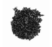 Akozon Rivets de Garde-boue Noirs en Plastique, 100 Pièces, Attaches à Clips pour Pare-chocs et Garnitures