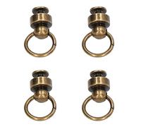 Akozon Rivets en Laiton Maroquinerie-200 Ensembles de Goujons de Sac à Main de 9mm Grands Clous de Traction Rivets Vêtements, Sacs, Chaussures, étuis de Téléphone (Laiton Antique)