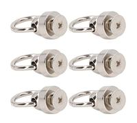 Akozon Rivets en Laiton Maroquinerie-200 Ensembles de Goujons de Sac à Main de 9mm Grands Clous de Traction Rivets Vêtements, Sacs, Chaussures, étuis de Téléphone (SILVER)