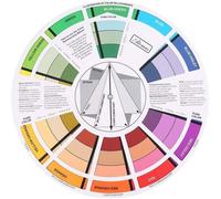 Akozon Roue chromatique Guide de mélange professionnel Fournitures de carte de papier de roue de couleur de pigment de tatouage
