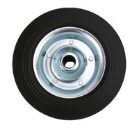 Akozon Roue de Remplacement pour Vérin de Remorque Bateau 8 Pouces, Charge 544 Kg, Diamètre D'essieu 20 Mm, Largeur de Pneu 48 Mm, Caoutchouc Massif avec Moyeu en Acier allié pour