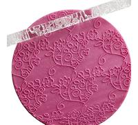 Akozon Rouleau à Pâtisserie en Acrylique Convivial pour Pâtisserie, Pâte et Biscuits - 28 Motifs, Poignée Confortable, Design Compact - Outil de Cuisine Idéal pour les Amateurs de (#25)