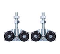 Akozon Rouleau de Poulie de Suspension de Roue Suspendue de Porte, Accessoire de Quincaillerie de Porte Coulissante, 2 Pièces, de Grange