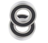 Akozon Roulements Scellés en Caoutchouc Double 30 Mm ID 62 Mm OD 16-2 Pièces de qualité Industrielle 6206RS Contrôle de Lubrification