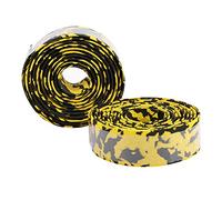 Akozon Ruban de Guidon de Cyclisme en EVA, Enveloppe de Poignée Légère pour Vélo de Route, Conception Absorbant l'humidité et Résistante aux S (Noir jaune)