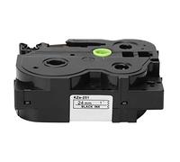 Akozon Ruban d'étiquette Laminée 24 Mm Noir sur pour Frère Tze 221/621, pour PT 7600, PT P700, 2730 et Plus