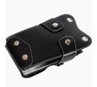 Akozon Sac à Ciseaux de Coiffure élégant Akozon - Taille en Cuir PU à 7 Slots et Porte-outil à Corps croisé pour Coiffures, Toiletteurs et Professionnels des Cheveux pour Animaux de Compagnie (BLACK)