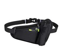 Akozon Sac à Courroie d'hydratation Sportive - Pack de Taille Coulant avec Porte-Bouteille d'eau pour Hommes et Femmes, Idéal pour Courir, Faire du Vélo, de Randonnée et de Marche (Black)