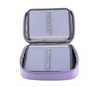 Akozon Sac à Crayons en Tissu Pliable Multifonction à 72 Emplacements, Sac de Grande capacité Noir, étui de Transport de Grande capacité 72 Emplacements, Violet (PURPLE)