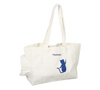 Akozon Sac à Main pour Chaton, Sac à Main de Voyage en Toile Respirant pour Petits Chats et Chiens