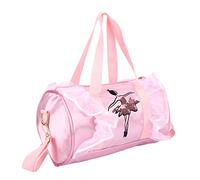 Akozon Sac de Ballet, SS Dance Latin Girls Handsbag Child Ballerina Kids Pailled Bodage Corps avec Dentelle pour Danseur 28 50 17 50cm de Gaze Rose (Fil Long Rose)