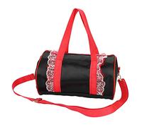 Akozon Sac de Ballet, SS Dance Latin Girls Handsbag Child Ballerina Kids Pailled Bodage Corps avec Dentelle pour Danseur 28 50 17 50cm de Gaze Rose (Fil Court Noir)