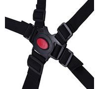 Akozon Sangle de Harnais de sécurité Réglable à 5 Points pour Poussette de bébé, Ceinture de sécurité de Chaise Haute et Sûre pour Chaise de Salle à Manger pour Enfants,